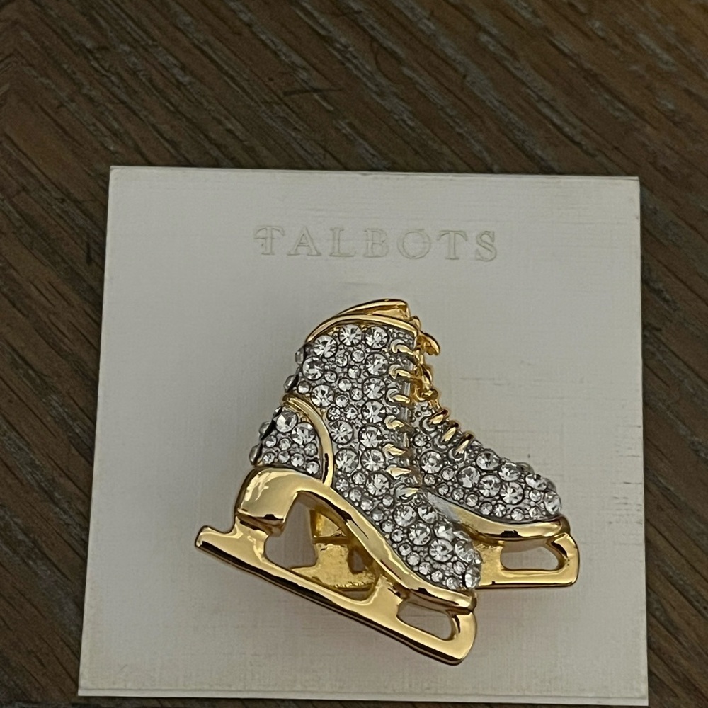 Talbots Ice Skate Brooch